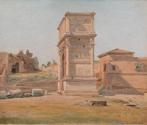 O arco de Tito em Roma